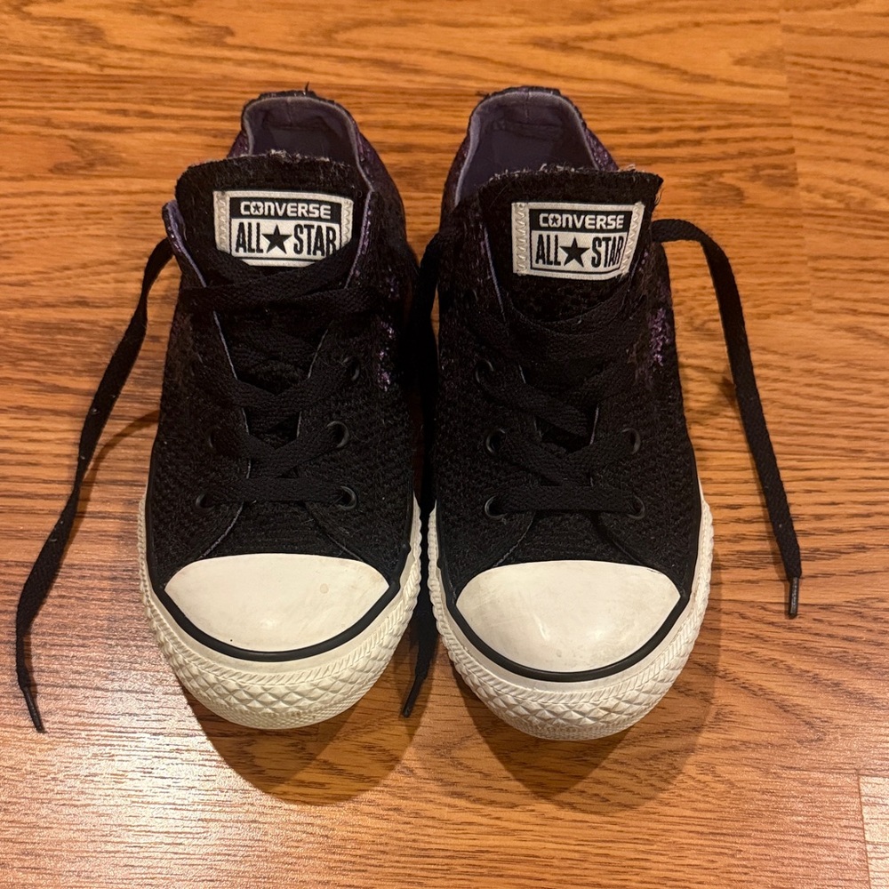 Converse Kids Black Canvas Sneakers